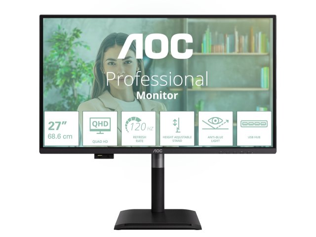 AOC představilo profesionální monitory se 120Hz frekvencí, vysouvacími USB a pětiletou zárukou