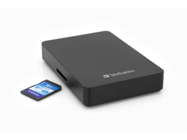 Verbatim: externí disk se čtečkou SD karet