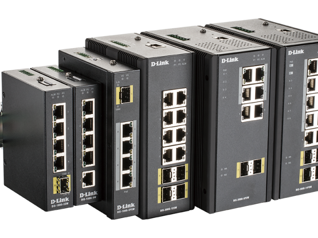 Nové průmyslové přepínače D-Link