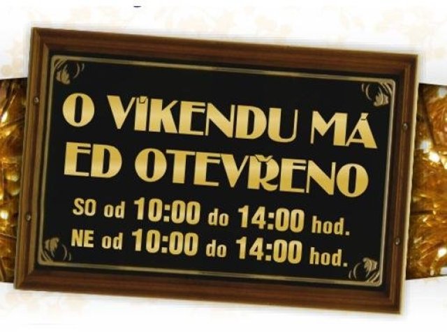 Který distributor bude mít o víkendu otevřeno?