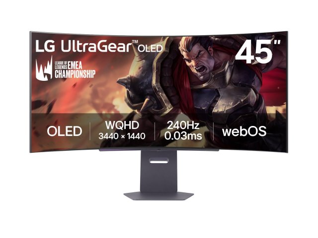 Nový herní OLED monitor LG UltraGear 45GX90SA-B pro hraní bez kompromisů