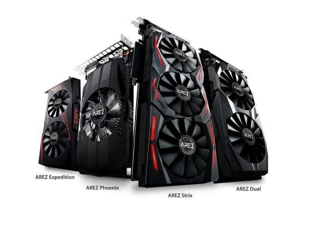Grafické karty Asus s čipy od AMD nově s označení Arez