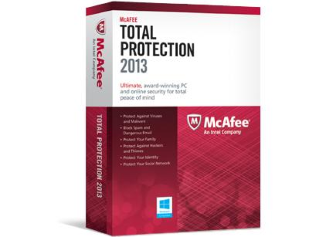 McAfee: Antivir, Internet Security a Total Protection 2013 
