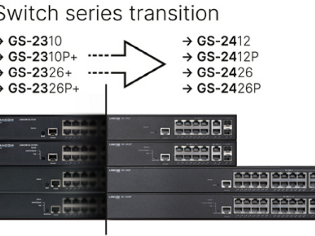 Nová generace switchů LANCOM pro pobočky a kanceláře: Řada GS-2400 nahrazuje řadu GS-2300