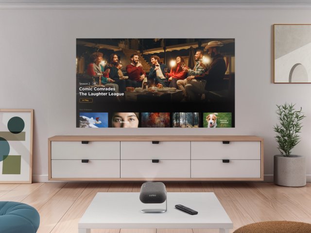 ViewSonic představil chytrý přenosný projektor s Google TV a 360° projekcí