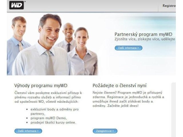 WD v ČR a SR spustil partnerský program myWD
