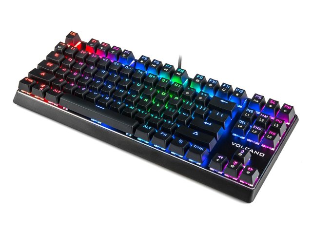 Modecom: klávesnice Volcano Lanparty RGB