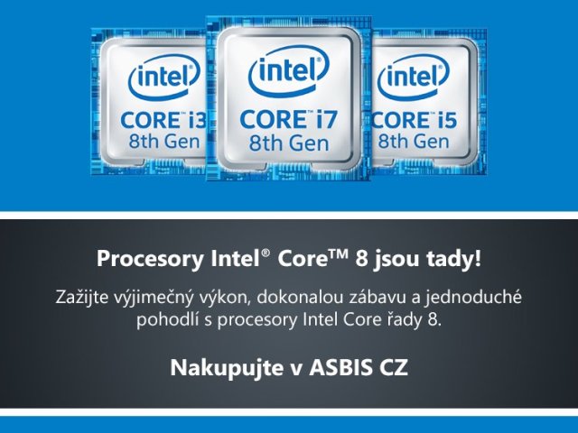 Procesory Intel Core 8. generace jsou tady!