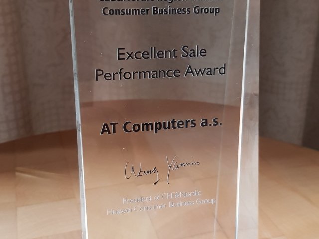 AT Computers oceněno společností Huawei