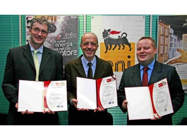 ISO certifikáty pro Eni Česká republika