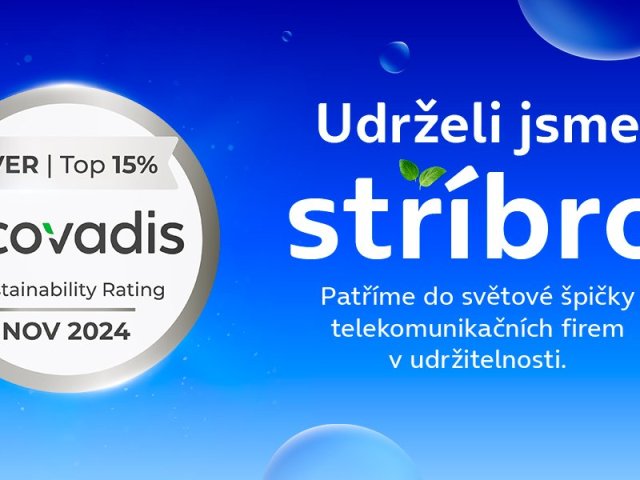 O2 patří mezi TOP 8 % udržitelných telekomunikačních firem na světě