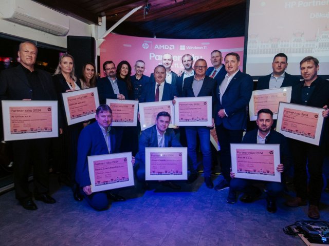 Slavnostní předání ocenění HP Partner roku 2024 v Budapešti