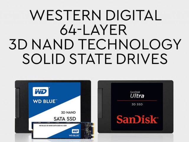 Western Digital bude jako první na světě dodávat klientské SSD disky s technologií 3D NAND a 64 vrstvami