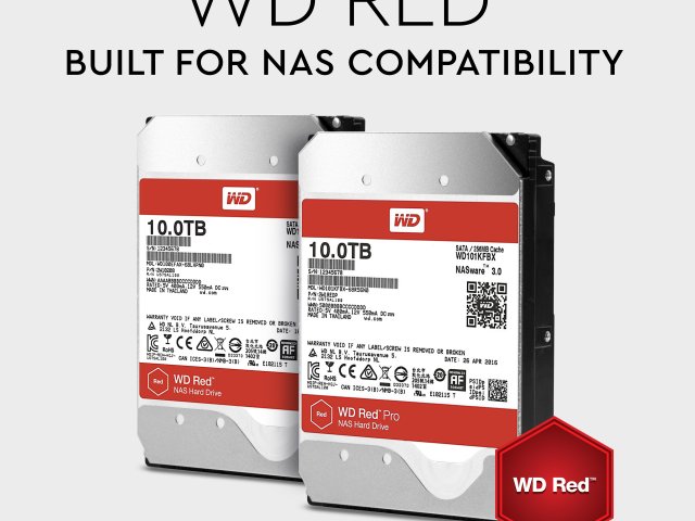WD zvyšuje kapacitu pevných disků pro NAS a nabízí až 10 TB