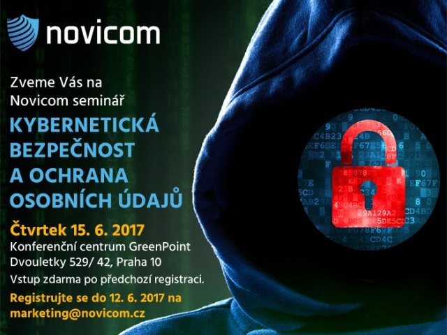 Novicom pořádá odborný seminář Kybernetická bezpečnost a ochrana osobních údajů