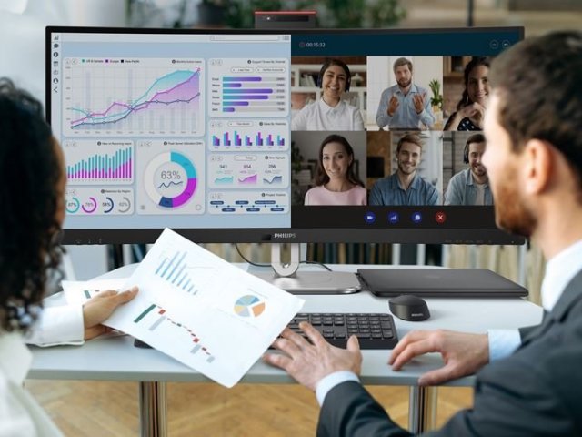 Mocní spojenci pro zvýšení efektivity:   Modely Philips 34B2U6603CH a 34B2U5600C zvyšují produktivitu pracovních postupů