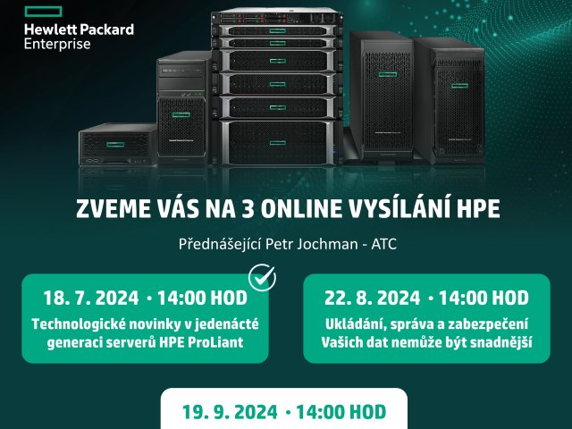 Připojte se na 2. ATC&HPE webinář