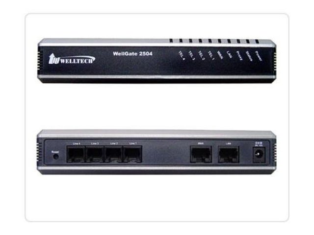 VoIP brána Well Gate2504