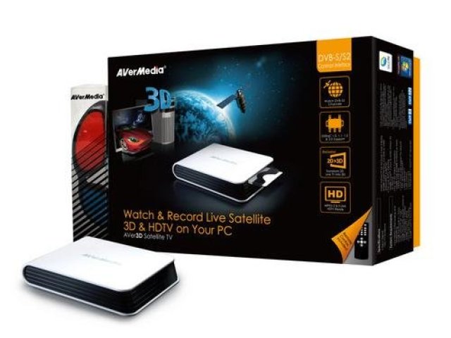 DVB-S2 USB TV tuner s CI slotem a podporou 3DTV