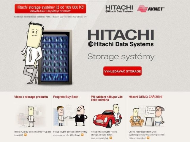 Web Storagesystem.cz od Avnetu
