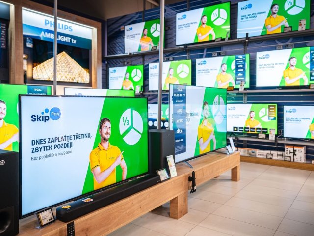 Nákup na Třetinu od Skip Pay přichází do kamenných obchodů