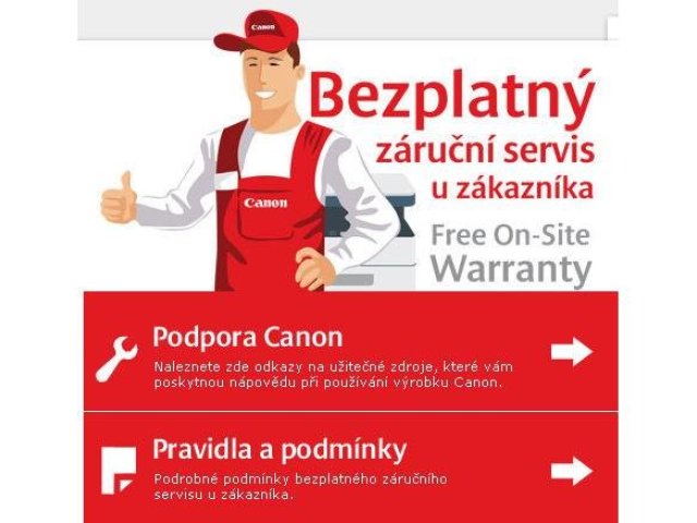 Bezplatný záruční servis Canon už pro 32 produktů 