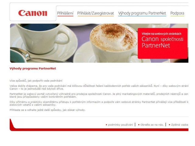 Inovovaný partnerský program Canon