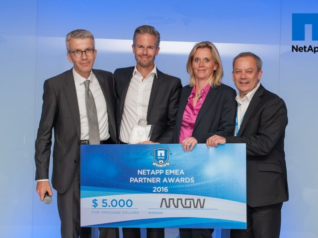 Arrow vyhlášeno distributorem roku firmy NetApp