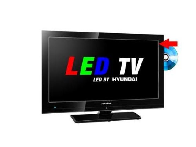 LED TV Hyundai se zabudovaným DVD přehrávačem