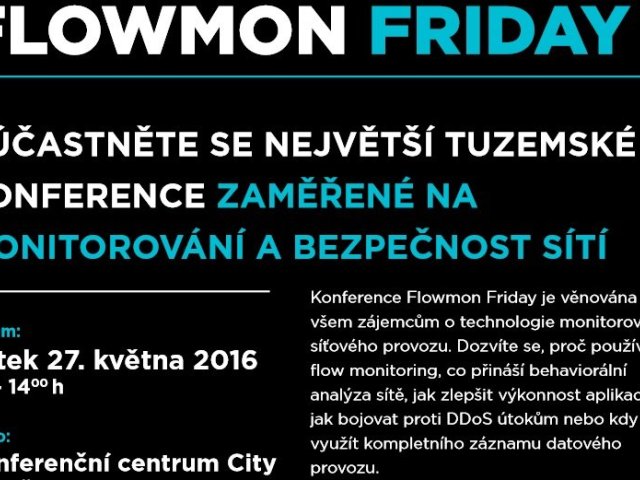 Novicom technologickým partnerem Flowmon Friday 2016