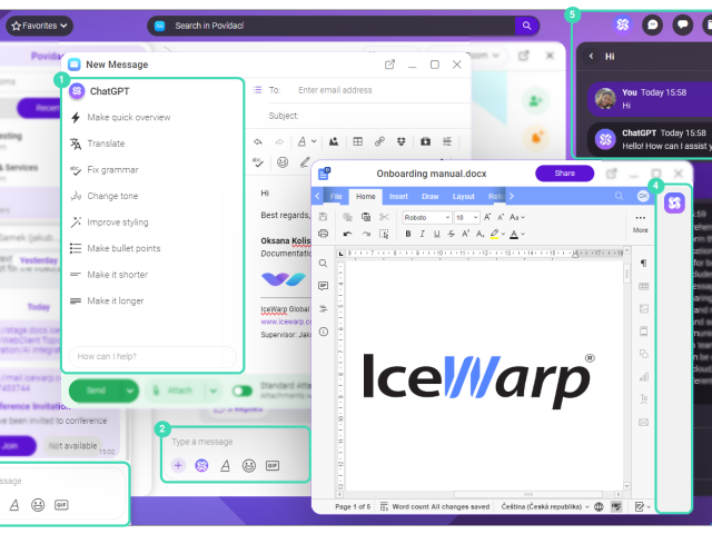 Česká kancelářská platforma IceWarp Epos přináší integraci ChatGPT a další novinky
