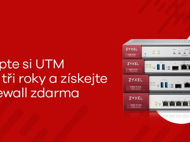 Zyxel nabízí firewall zdarma ke každé tříleté bezpečnostní licenci UTM GOLD
