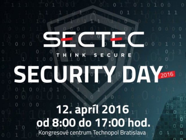 Novicom se bude prezentovat na SecTec Security Day 2016 v Bratislavě
