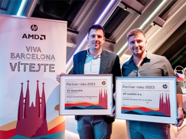 HP v Barceloně ocenilo své partnery. eD system získal dvojí prvenství