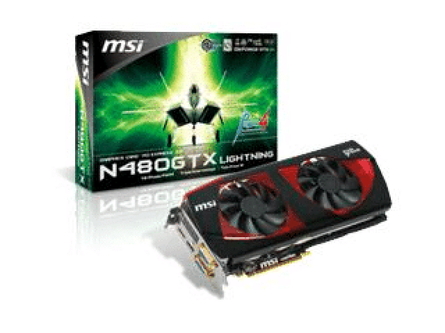 Grafika MSI N480GTX Lightning