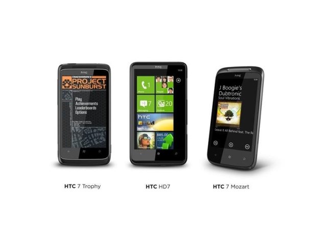 HTC 7 Mozart, HTC 7 Trophy a HTC HD7