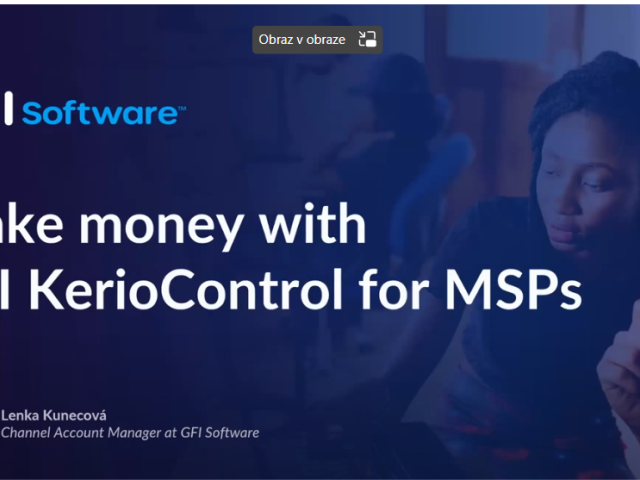 Záznam webináře GFI : Jak zarobit s KerioControl MSP