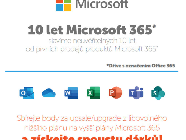 Unikátní ATC promoakce k 10letému výročí Microsoft 365