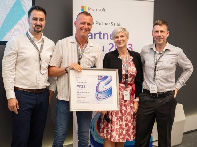 Microsoft udělil eD system cenu pro DPS Partnera roku 2023