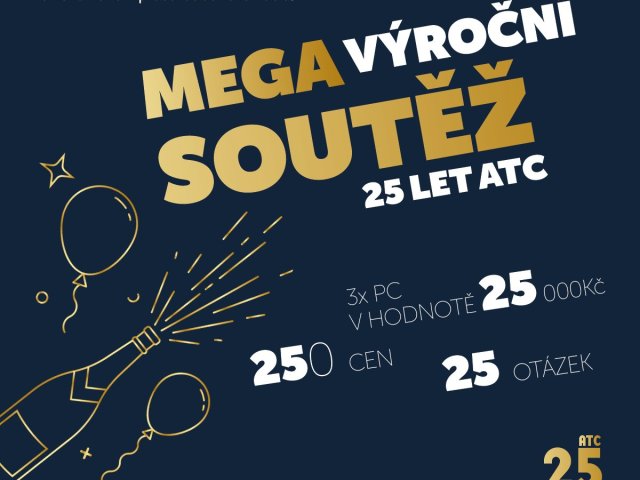 Zúčastněte se „Megavýroční“ soutěže ATC o 250 cen
