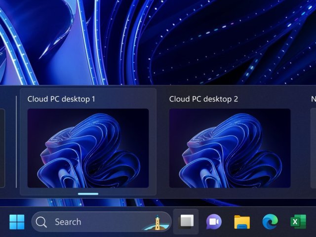 Windows 11 získává možnost přepínání mezi lokálními plochami a cloudovými počítači