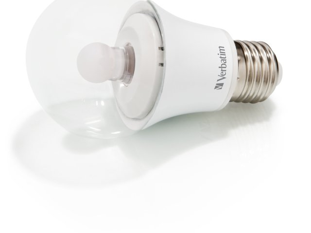 Žárovka Verbatim Mirageball Classic A LED přináší rovnoměrnou distribuci světla bez nežádoucích stínů 