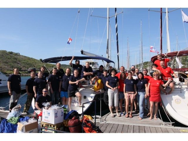 Partneři J.K.R. na jachtě