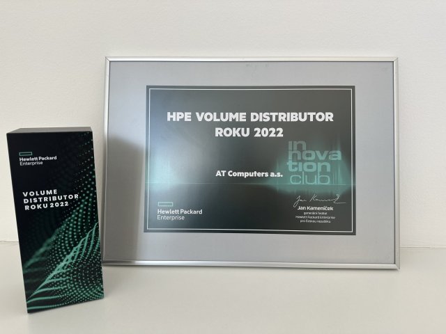 HPE ocenilo ATC za spolupráci v roce 2022