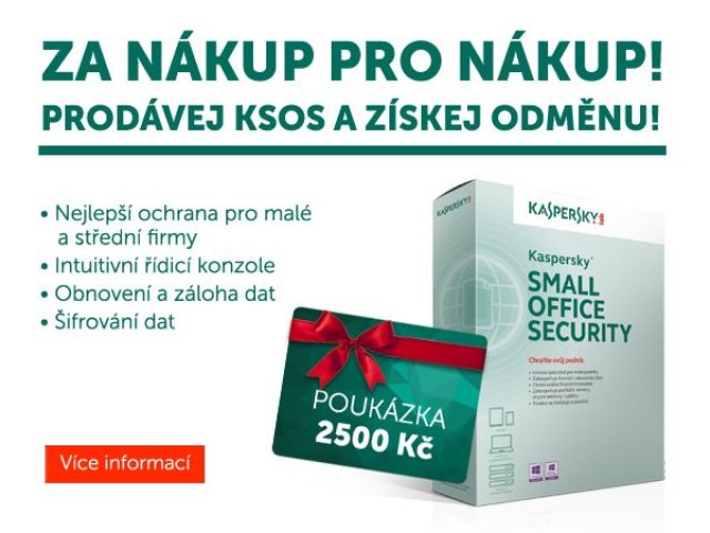 35% marže a dalších 10 % navíc s Kaspersky Small Office Security 4 CZ