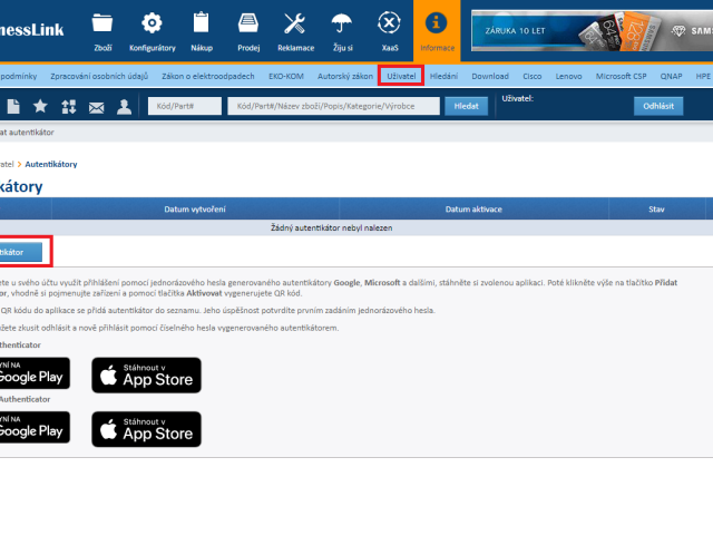 Ještě bezpečnější přístup na web ATC