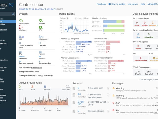 Sophos vylepšil funkce, výkon i možnosti integrace svého firewallu
