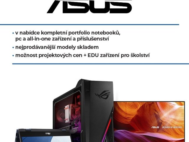 100Mega nově nabízí produkty společnosti ASUS
