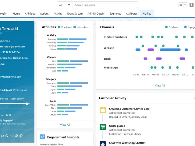 Salesforce představil datovou platformu Genie, která pohání první CRM v reálném čase