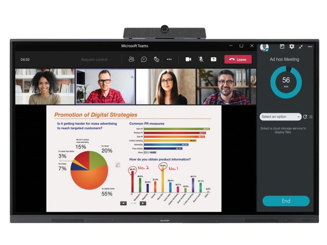 Sharp/NEC: interaktivní panel PN-L862B